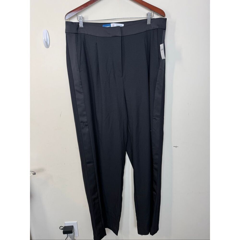 Old Navy Black Extra High Waisted Tuxedo Wide Leg Pants Size 14 Tall NWT Workwea